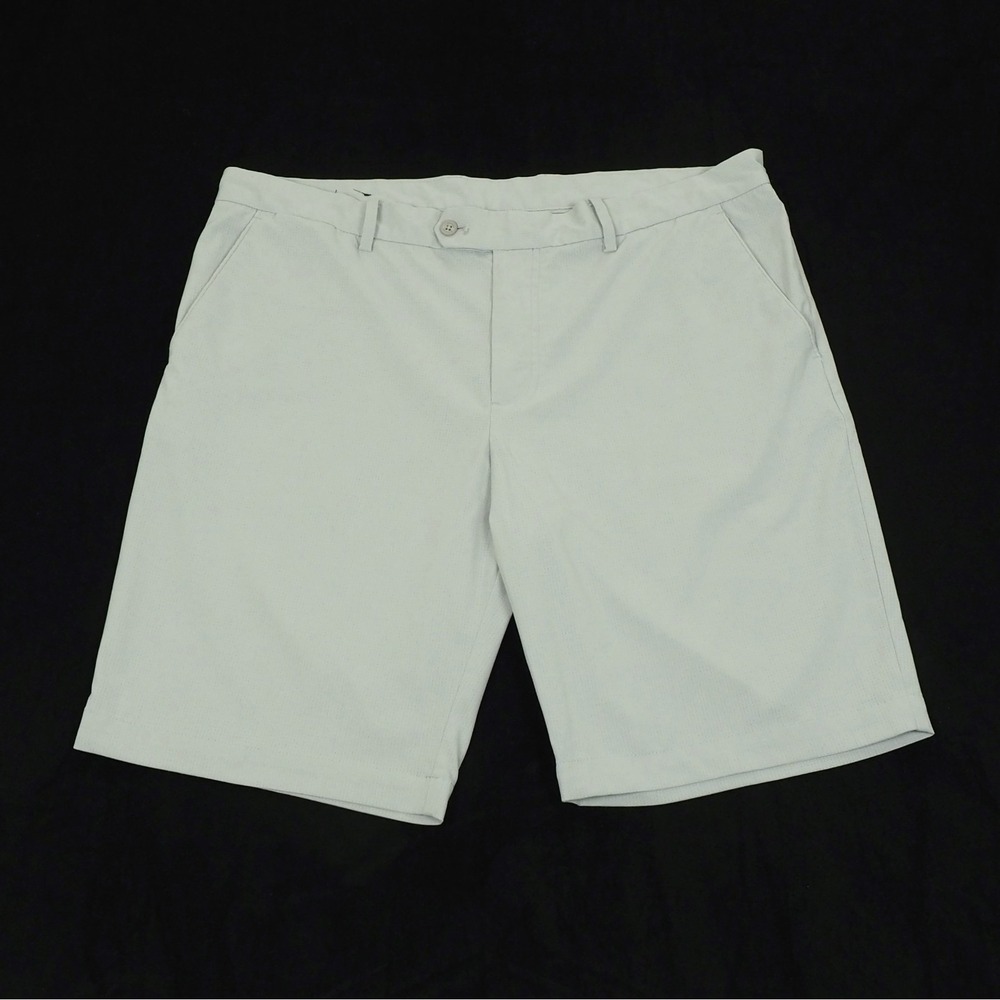 J.Lindeberg Vent Golf Chino Shorts Mens 38 Gray Performance Stretch Tech Blend
